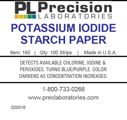 Potassium Iodide Starch Test Paper , potassium iodide starch