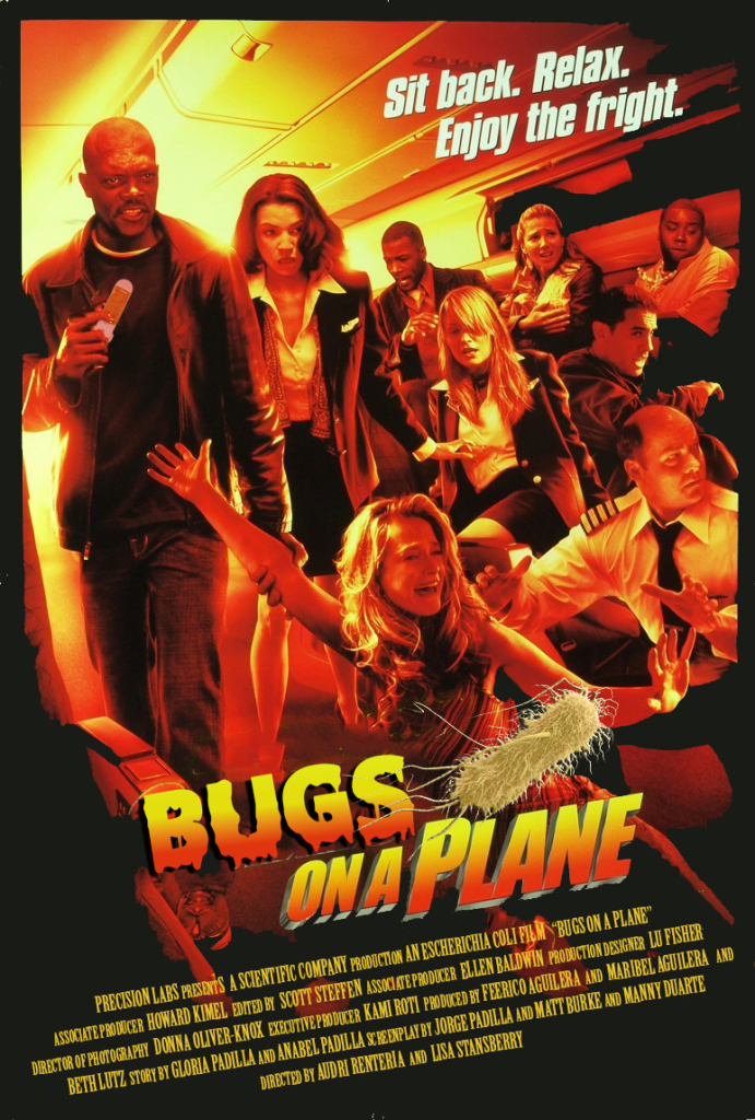 bugs on a plane,