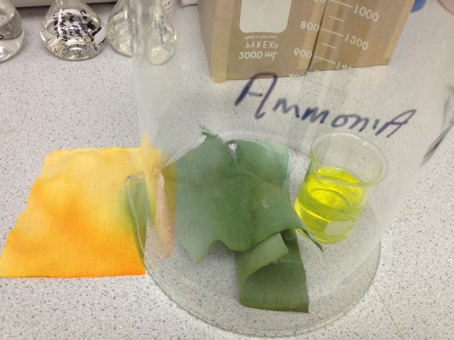 Ammonia Leak Cloth Exposed detect leaks, ammonia leak cloth