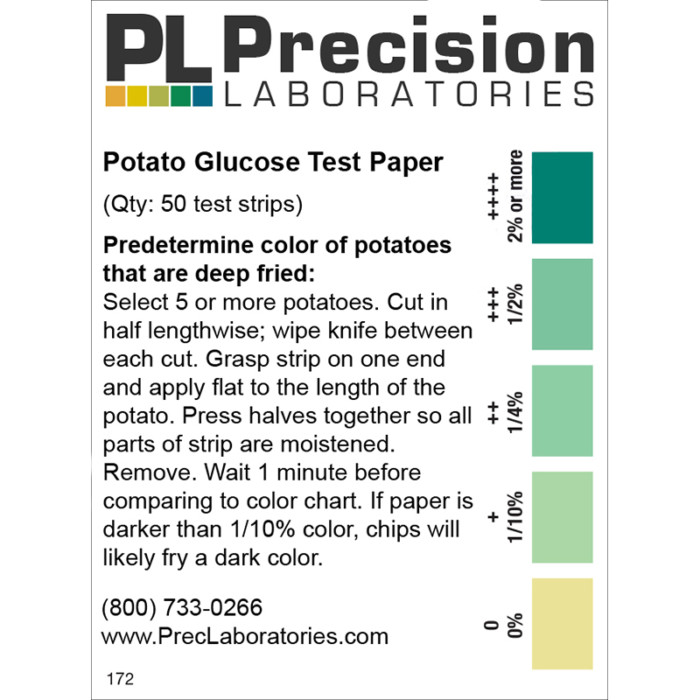 potato test paper, glucose potato test paper
