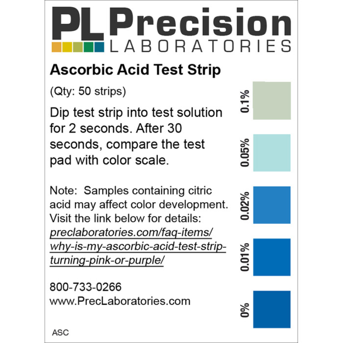 ascorbic acid test strips, vitamin c test strips