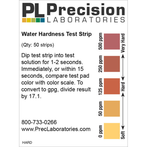 water hardness test strips