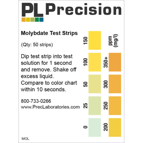 molybdate test strips