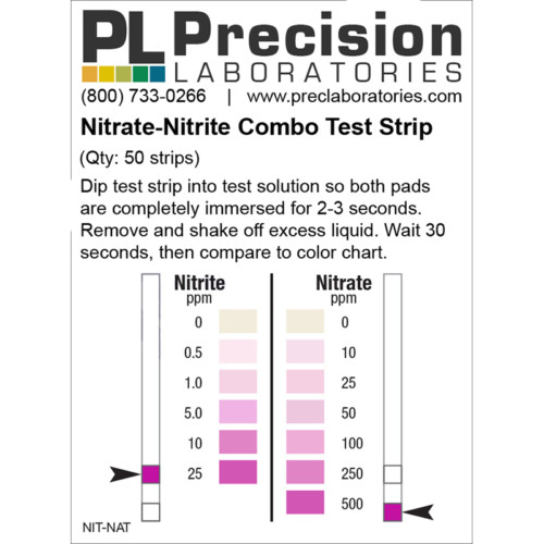 nitrate test strips, nitrite test strips, nitrate-nitrite test strips