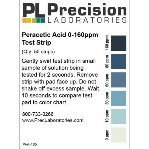 peracetic acid test strips