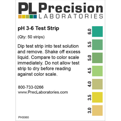 pH 3-6 test strips, pH test strips