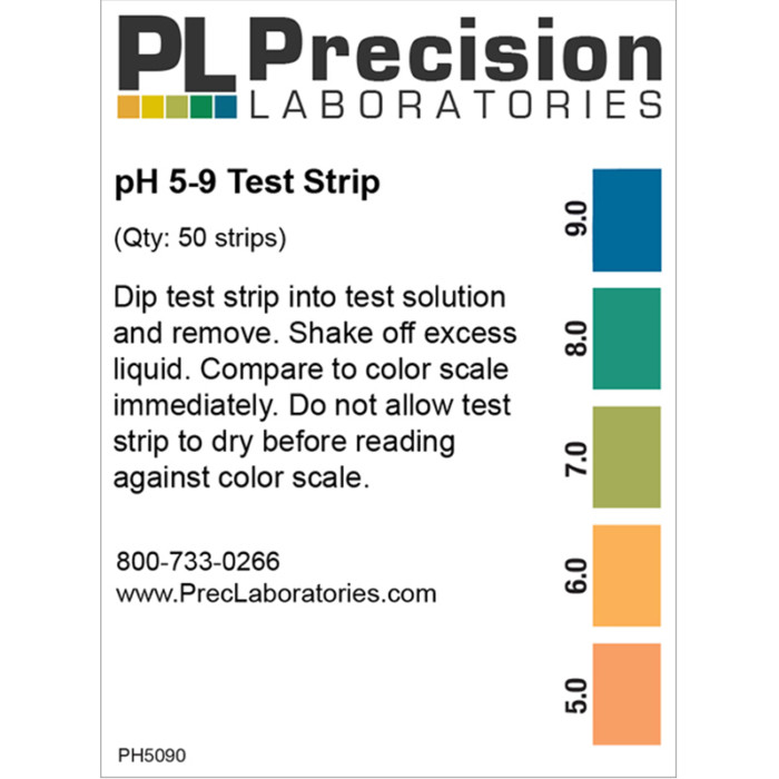 pH 5-9 test strips, pH test strips