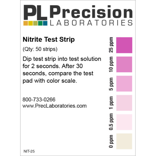 Nitrate Test Strip - Precision Laboratories Test Strips