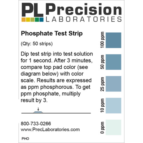 Phosphate test strip, phosphate, phosphate test strips